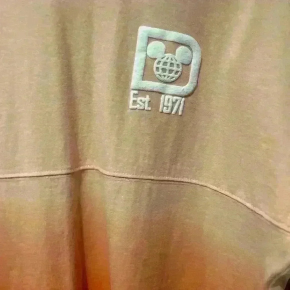 Disney parks long sleeve peach ombré spirit jersey sz. XS . Oversized EUC - Picture 4 of 4